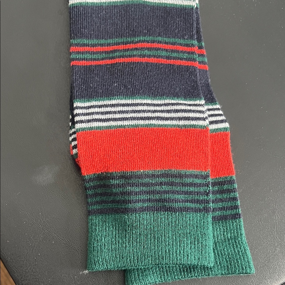 M&M'S Green and Red Striped Men's Dress Socks - Picture 3 of 3